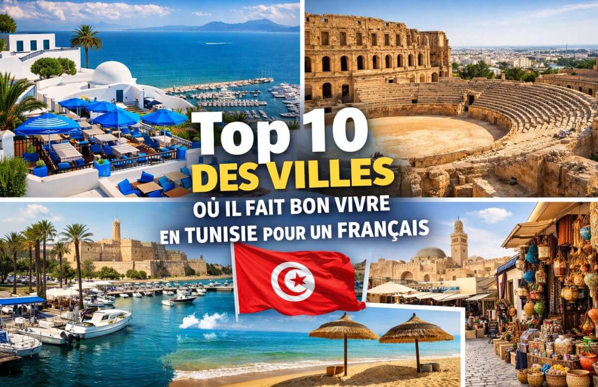 Top 10 des villes où il fait bon vivre en Tunisie pour un français